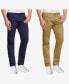 Фото #1 товара Men's 5-Pocket Ultra-Stretch Skinny Fit Chino Pants, Pack of 2