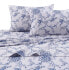 Flannel 200-GSM Floral Printed Extra Deep Pocket Twin XL Sheet Set