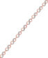 Diamond Accent Infinity Link Bracelet in 18k Gold over Silver-Plate