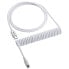 Фото #1 товара CableMod Classic Coiled Keyboard Cable USB-C zu USB Typ A, Glacier White - 150cm