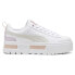 Фото #1 товара Puma Mayze Leather Platform Womens White Sneakers Casual Shoes 38198343