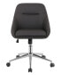 Фото #2 товара 35.25" Plywood Upholstered Office Chair with Caster