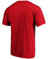 Фото #3 товара Men's Red Washington Capitals Primary Team Logo T-shirt