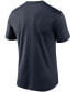 Фото #2 товара Men's Big and Tall Navy Houston Texans Logo Essential Legend Performance T-Shirt