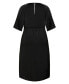 ფოტო #6 პროდუქტის Plus Size Sleek Tie Dress