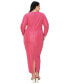 ფოტო #3 პროდუქტის Plus Size Kylo Textured Bodycon Dress