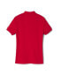 ფოტო #2 პროდუქტის Big Girls Short Sleeve Picot Collar Interlock Polo Shirt