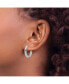 ფოტო #3 პროდუქტის Stainless Steel Polished Hinged Hoop Earrings