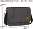 Фото #4 товара Estarer Carry Bag/Laptop Bag 14/15.6–17/17.3 Inches for Work, University, Plain Canvas, Grey, gray