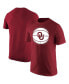 ფოტო #1 პროდუქტის Men's Crimson Oklahoma Sooners Basketball Logo T-shirt