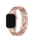 Tiara Rose Gold Plated Stainless Steel Alloy and Rhinestone Band for Apple Watch, 42mm-44mm