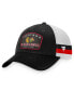 ფოტო #1 პროდუქტის Men's Black, White Chicago Blackhawks Fundamental Striped Trucker Adjustable Hat