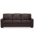 Фото #23 товара Ennia 82" Leather Queen Sleeper Sofa, Created for Macy's