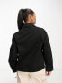 Фото #3 товара ASOS DESIGN Petite lightweight cotton pocket shacket in black