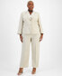 ფოტო #1 პროდუქტის Le Sui Plus Size Two Button Jacket & Extended-Tab Pantsuit