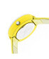ფოტო #2 პროდუქტის Unisex Celebration Yellow Genuine Leather Strap Watch 38mm