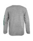 Big Boys Heather Gray Michigan State Spartans 2-Hit For My Team Long Sleeve T-shirt
