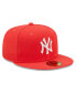 ფოტო #4 პროდუქტის Men's Red New York Yankees Lava Highlighter Logo 59FIFTY Fitted Hat