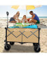 Collapsible Beach Wagon: Large Capacity, Foldable, Durable