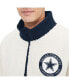 Men's White Dallas Cowboys Jordan Sherpa Quarter-Zip Jacket