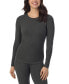 ფოტო #1 პროდუქტის Women's Ribbed Crewneck Long-Sleeve Top