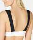 Volcom 260449 Women's Juniors' Simply Rib Colorblocked Bikini Top Size X-Large
