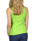 Фото #3 товара Women's Linen Sleeveless Button-Front Top