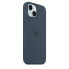 Фото #5 товара Apple iPhone 15 Silicone Case with MagSafe - Navy, Cover, Apple, iPhone 15, 15.5 cm (6.1"), Navy