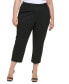 Фото #1 товара Plus Size Solid Ankle Pants