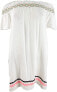 Miken 260686 Women Junior's Embroidered Off-The-Shoulder Cover-Up Size X-Small