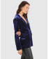 Фото #3 товара Women's Women Eternity Velvet Blazer