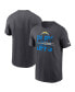 Фото #1 товара Men's Anthracite Los Angeles Chargers 2022 NFL Playoffs Iconic T-shirt