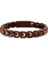 ფოტო #1 პროდუქტის Brown-Tone IP Stainless Steel Link Bracelet