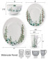 Фото #2 товара Watercolor Forest Dinnerware Set, 16 Pieces