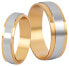 Ladies bicolor wedding ring made of steel SPD05