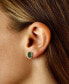 ფოტო #2 პროდუქტის Lapis Lazuli Oval Stud Earrings in 14k Gold (Also in Malachite)