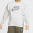 Фото #3 товара Nike Sportswear Logo 法式毛圈针织圆领套头卫衣 男款 浅灰色 / Кроссовки Nike Sportswear Logo CU4508-910