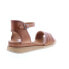 Фото #8 товара Miz Mooz Cloy Womens Brown Leather Hook & Loop Wedges Sandals Shoes