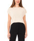 Фото #1 товара Women's Drop-Shoulder Short-Sleeve Sweater