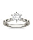 Moissanite Solitaire Engagement Ring 1 ct. t.w. Diamond Equivalent in 14k White Gold or 14k Yellow Gold