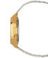 ფოტო #2 პროდუქტის Men's Digital Vintage Gold-Tone Stainless Steel Bracelet Watch 39x39mm A168WG-9MV