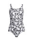 Plus Size Chlorine Resistant Tugless One Piece Swimsuit Soft Cup