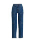Women's Denim High Rise Utility Cargo Ankle Jeans