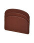 A.P.C. Demi Lune Leather Card Holder Women's Brown