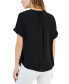 Фото #2 товара Women's Split-Neck Rolled-Cuff Top