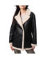 Фото #1 товара Women's Sherpa Lined Faux Leather Jacket