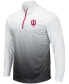 Фото #3 товара Men's Gray Indiana Hoosiers Magic Team Logo Quarter-Zip Jacket