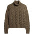 SUPERDRY Chain Cable Knit Polo Sweater