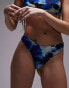 Topshop mix and match high leg bikini bottoms in ink print 32 - фото #4