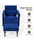Фото #7 товара Modern Berber Fleece Single Sofa Chair Ottoman & Waist Pillow